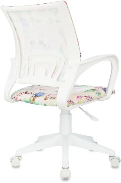 Кресло детское Бюрократ Burokids 1 W мультиколор принцесски крестов. пластик пластик белый