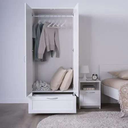 2.02.01.020.1 СИРИУС шкаф комбинированный "2 двери и 1 ящик белый RU"