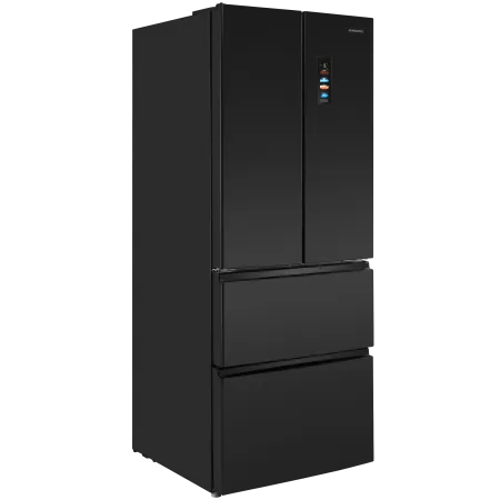 Холодильник с инвертором KITFit Pro MAUNFELD MFF190NFDSB01 Total NoFrost инвертор Черная нержавеющая сталь