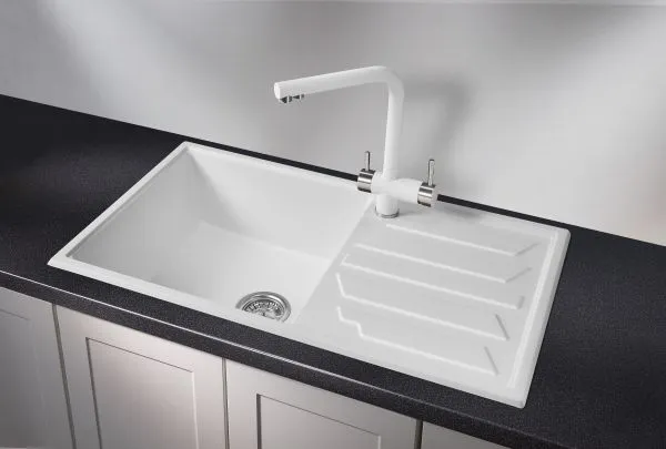 8601, АРКТИК (БЕЛЫЙ), кухонная мойка, кварц