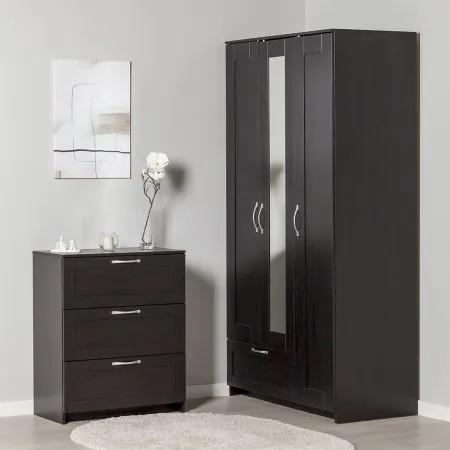 2.02.02.050.5 СИРИУС комод "3 ящика Дуб Венге RU"