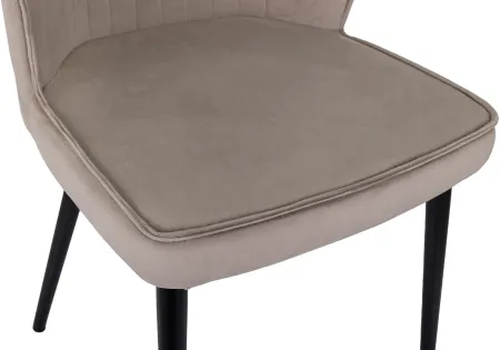 Стул для дома Бюрократ CH-K5_2 комплект 2шт т.бежевый Holland 61 металл черный на ножках (CH-K5_1/HL61_2)