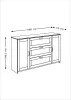2.02.03.290.3 СИРИУС тумба 2 двери и 3 ящика 156х95 сонома RU