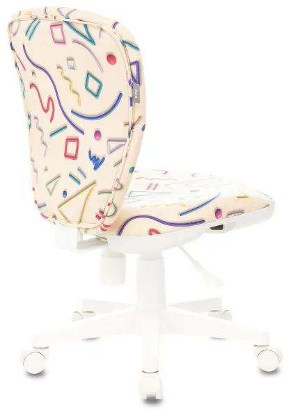 Кресло детское Бюрократ KD-W10 песочный Sticks 02 крестов. пластик пластик белый