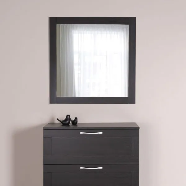 2.02.12.280.5 СИРИУС зеркало навесное 78х78 Дуб Венге RU