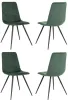 Стул для дома Бюрократ CH-K1_4 комплект 4шт зеленый Holland 30 металл черный на ножках (CH-K1_1/HL30_4)
