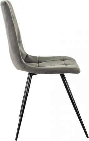 Стул для дома Бюрократ CH-K1 т.серый Holland 18 металл черный на ножках (CH-K1_1/HL18)