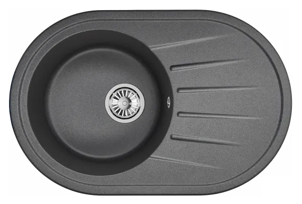 7601, БЕЛЫЙ, кухонная мойка, СтандАРТ кварц