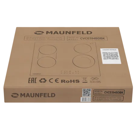Электрическая варочная панель с объединением зон Bridge MAUNFELD CVCE594BDBK Черный
