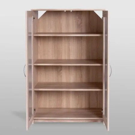 2.02.03.390.3 СИРИУС тумба 2 двери со стеклом 78х123 сонома RU