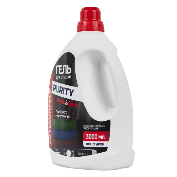 Гель для стирки Maunfeld Purity Black&Dark 3000мл MWL3000PB Голубой