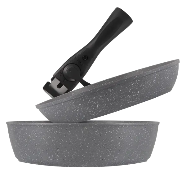 Набор из трех предметов MAUNFELD MAGNUS MF2426MGS02ST со съемной ручкой Серый