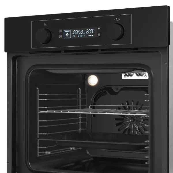 Шкаф духовой электрический MAUNFELD AEOH6062 Черный/черная фурнитура