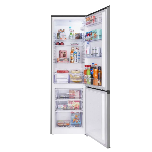 Холодильник-морозильник MAUNFELD MFF176-11 Серебристый