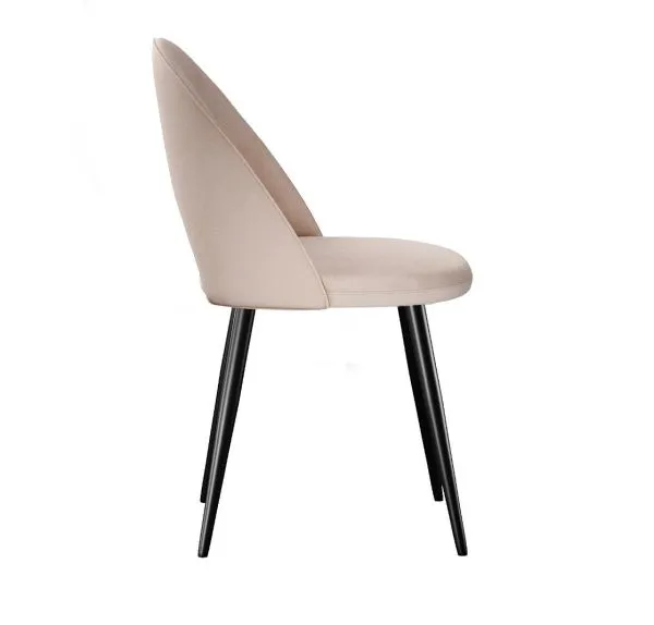 Стул DikLine 383 поворотный B03 BEIGE, ножки черные