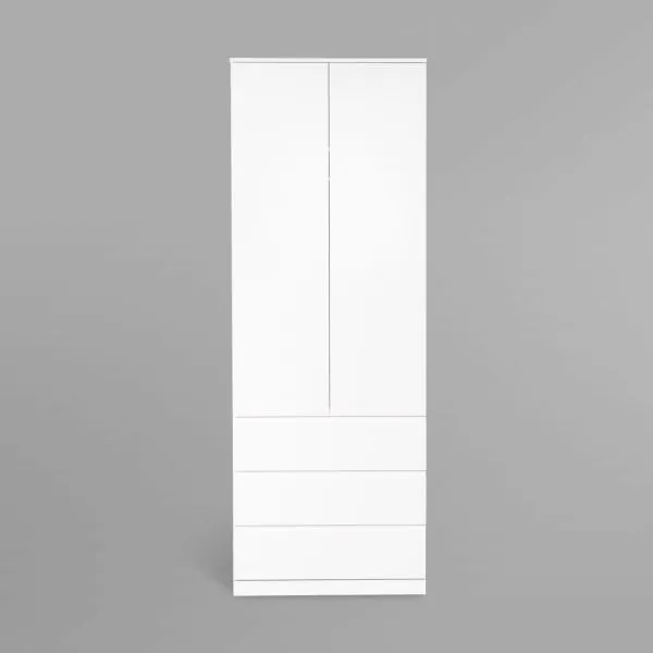 S01187 Варма Стор 80 шкаф распашной 222х80х57, белый