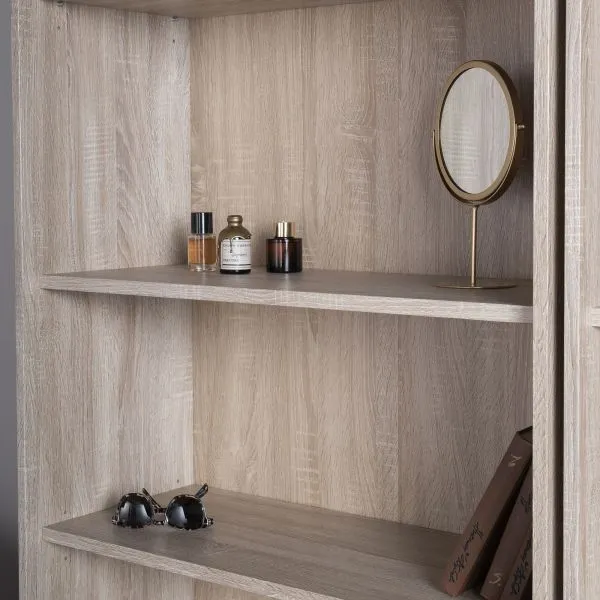 2.02.07.120.3 СИРИУС стеллаж 78х190 сонома RU