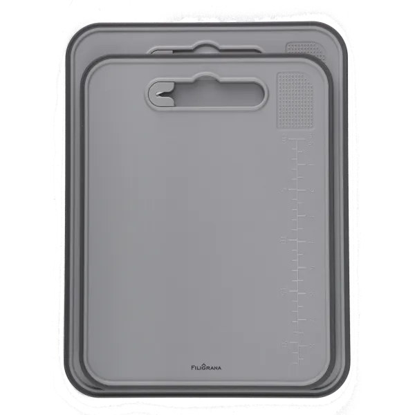 Набор из двух разделочных досок FILIGRANA BATTY FG37CG33CB, 37,5*28,3*1 см, 33,3*25,2*1 см, серый Серый