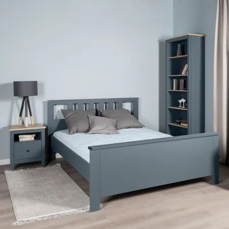 2.08.04.070.6 САГА кровать двойная 160х200 темно-бирюзовая