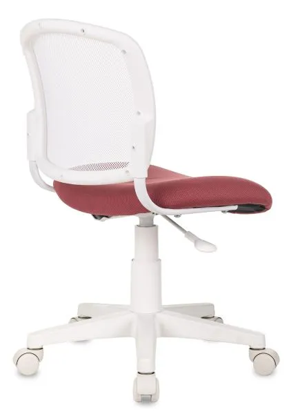 Кресло детское Бюрократ CH-W296NX белый TW-15 сиденье розовый 26-31 сетка/ткань крестов. пластик пластик белый