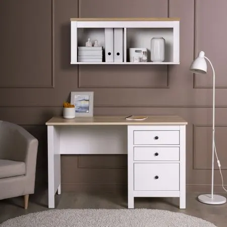 2.08.06.160.14 САГА стол письменный 120х56 белый/ясень