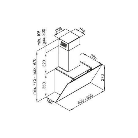 Кухонная вытяжка MAUNFELD Aurora 90 Белый