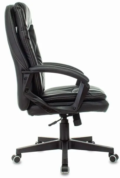 Кресло руководителя Бюрократ CH-868N черный экокожа крестов. пластик