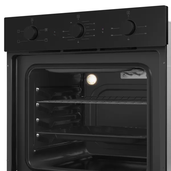Шкаф духовой электрический MAUNFELD AEOC604 Черный/черная фурнитура