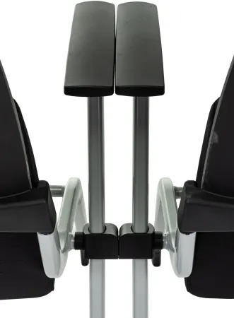 Стул Бюрократ X-Click черный на ножках металл серый