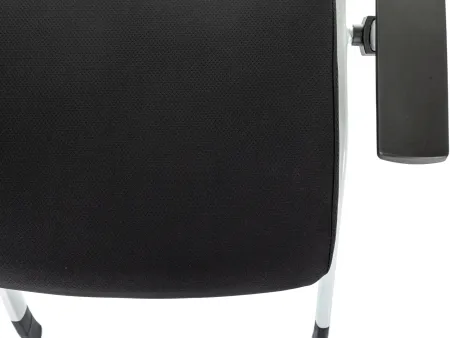 Стул Бюрократ X-Click-PP черный со столиком на ножках металл серый