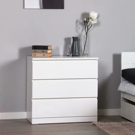 S00203 Варма 3 комод 80х77х40, белый