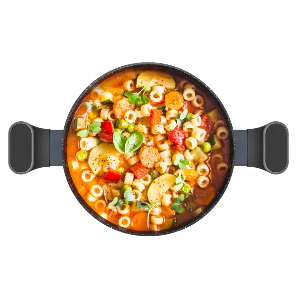 Кастрюля MAUNFELD FRIDA MCS29FA02DG из кованого алюминия со стеклянной крышкой, 20 см, 2,9 л. Графитовый