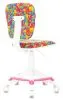 Кресло детское Бюрократ CH-W204/F мультиколор алфавит крестов. пластик подст.для ног пластик белый