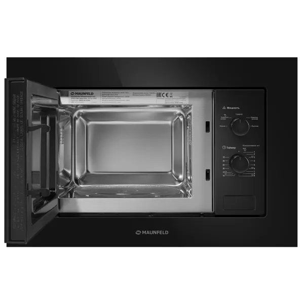 Микроволновая печь встраиваемая MAUNFELD MBMO.20.1PG Черный/черная фурнитура