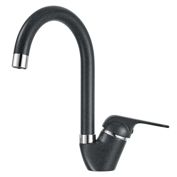 1024, ШВАРЦ (чёрный металлик), СМЕСИТЕЛЬ КУХОННЫЙ