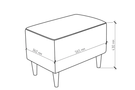 Пуф Киркас Malmo 90 (grey)