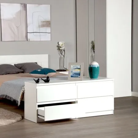 2.03.03.100.1 КАСТОР тумба 4 ящика RU белая