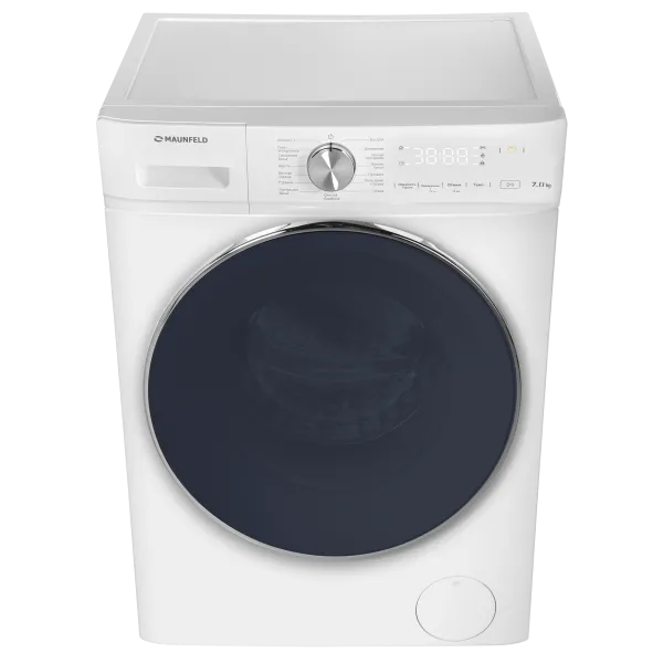 Узкая стиральная машина c инвертором и паром MAUNFELD MFWM127IWH053 Белый