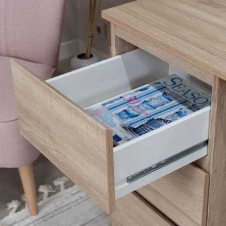 2.03.06.090.3 КАСТОР стол письменный 3 ящика 116х65 RU сонома