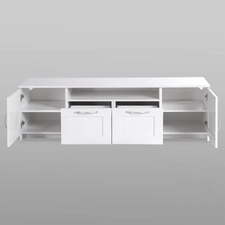 2.02.03.330.1 СИРИУС тумба 2 двери и 2 ящика 156х47 белая RU