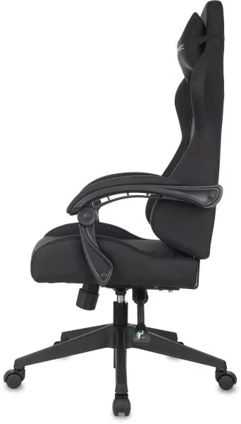 Кресло игровое Zombie Predator черный Neo Black с подголов. крестов. пластик