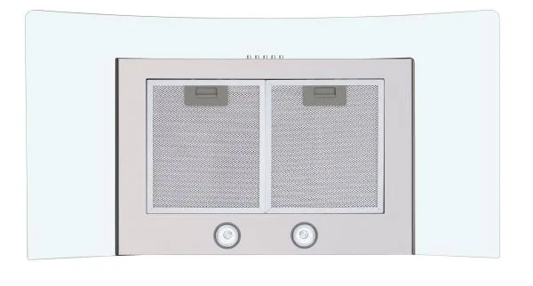 Кухонная вытяжка MAUNFELD Ancona PlusA 90 нержавеющая сталь\прозрачное стекло Нержавеющая сталь