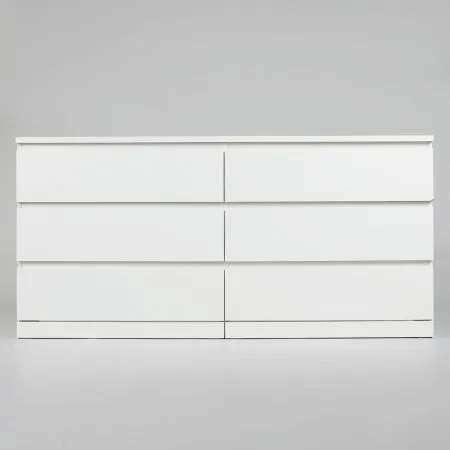 S00296 Варма 6Д комод 160х77х40, белый