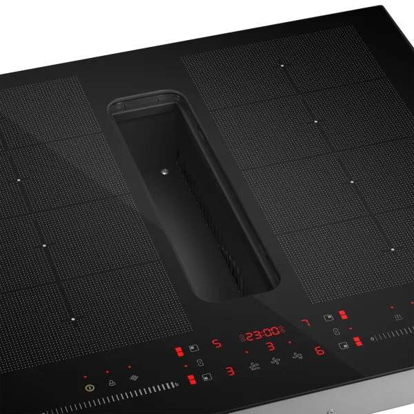 Индукционная варочная панель с интегрированной вытяжкой и Flex Zone MAUNFELD MIHC604SF2BK Черный