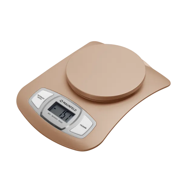Кухонные весы с чашей MAUNFELD MKS-515P Золотой