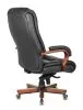 Кресло руководителя Бюрократ T-9925WALNUT черный кожа/иск.кожза крестов. металл/дерево
