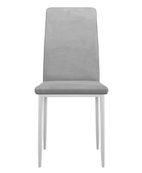 Стул DikLine 272 B22 GREY, ножки белые