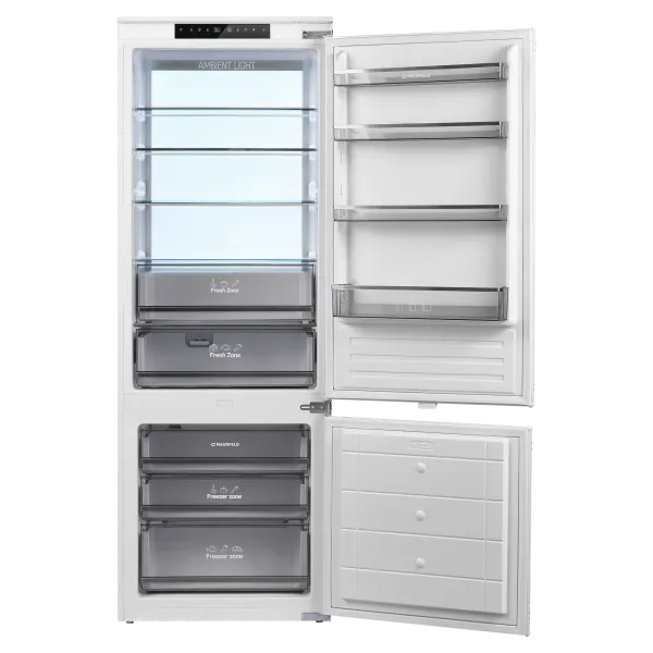 Встраиваемый холодильник NO FROST с инвертором MAUNFELD MBF19369NFWGR LUX Inverter Белый