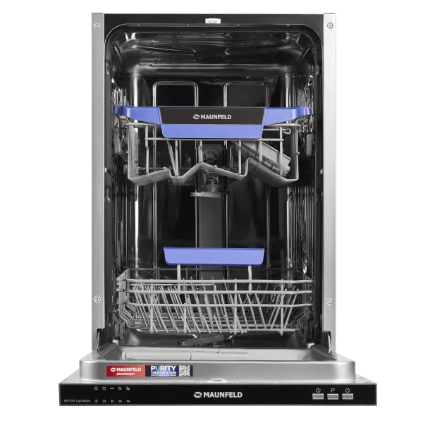 Посудомоечная машина c лучом на полу MAUNFELD MLP-08I Light Beam Нержавеющая сталь