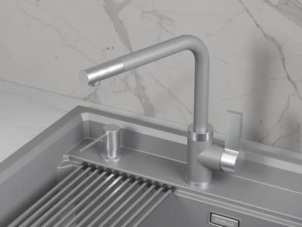 5504, АЛЮМИНИУМ, СМЕСИТЕЛЬ КУХОННЫЙ